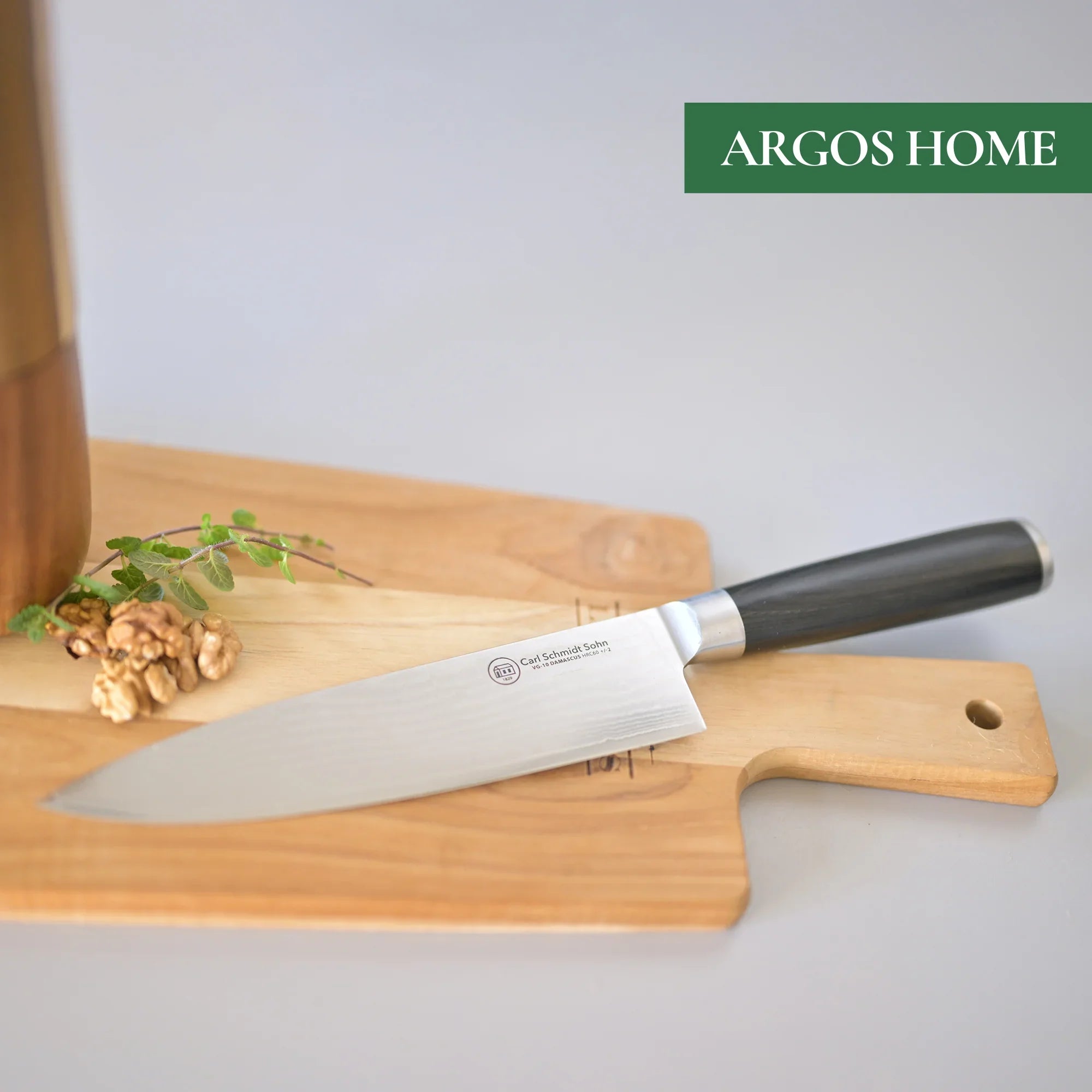 Сантоку нож Konstanz, CS Solingen, 18 cm, дамаска японска стомана