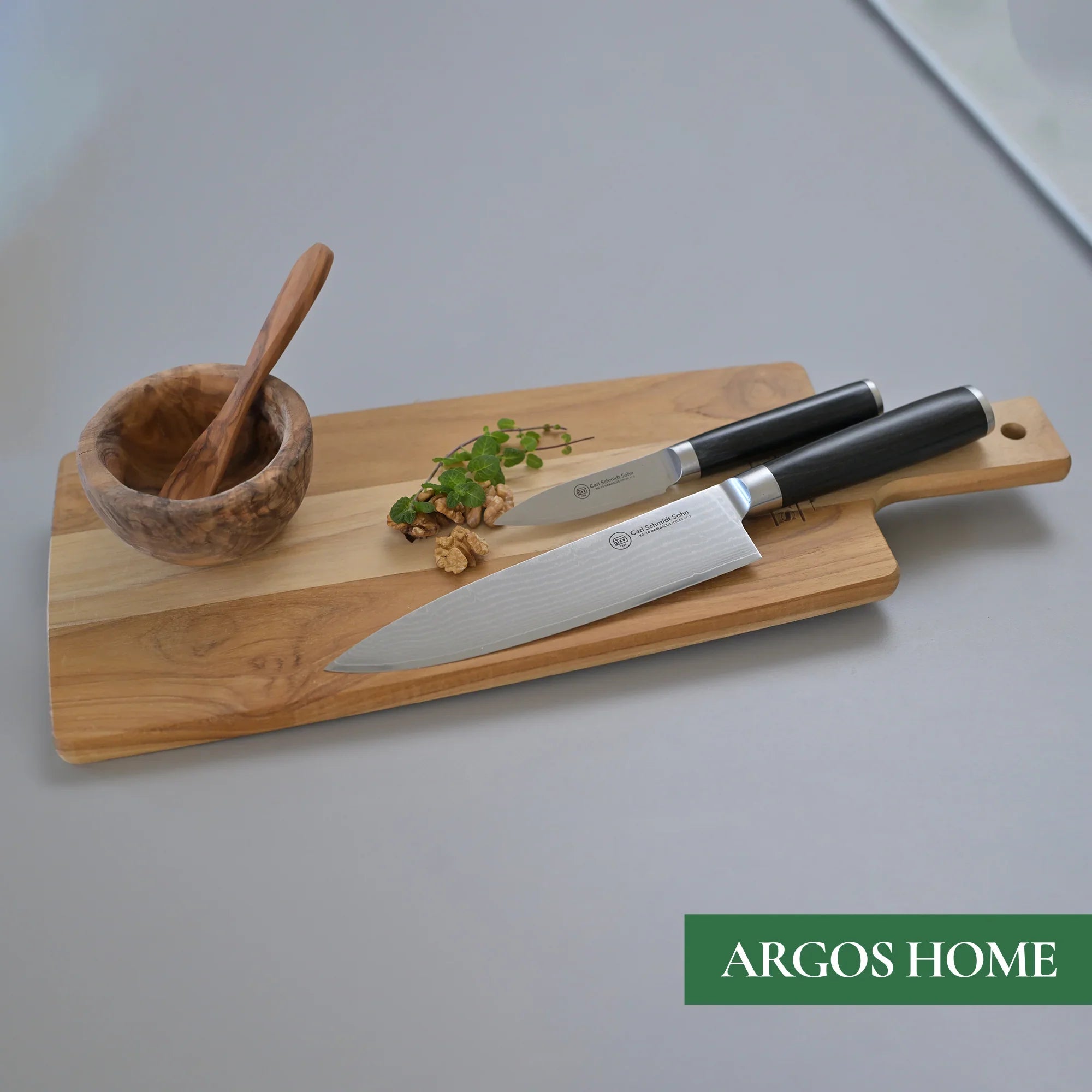 Сантоку нож Konstanz, CS Solingen, 18 cm, дамаска японска стомана