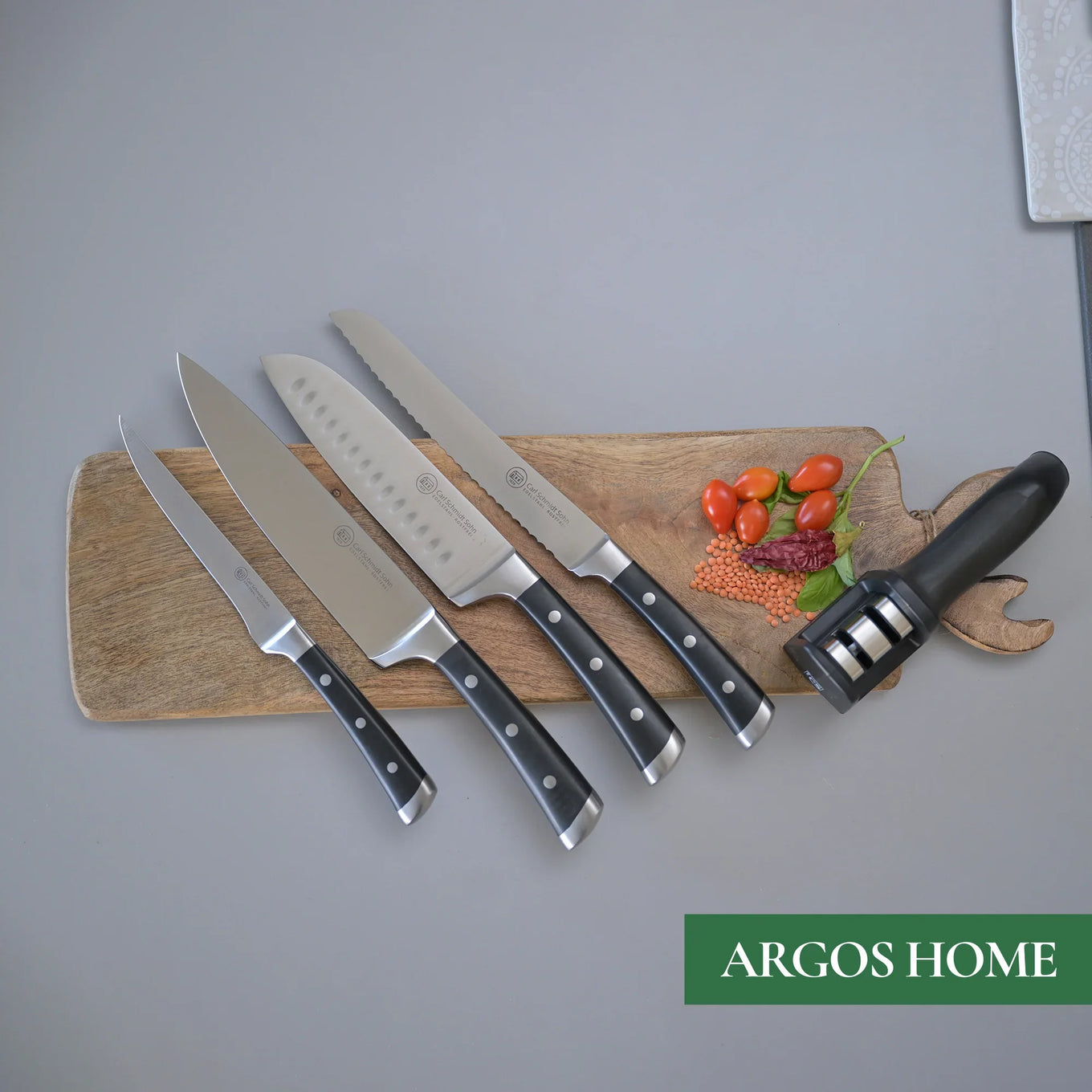 Комплект 4 броя ножове, Herne, CS Solingen, неръждаема стомана