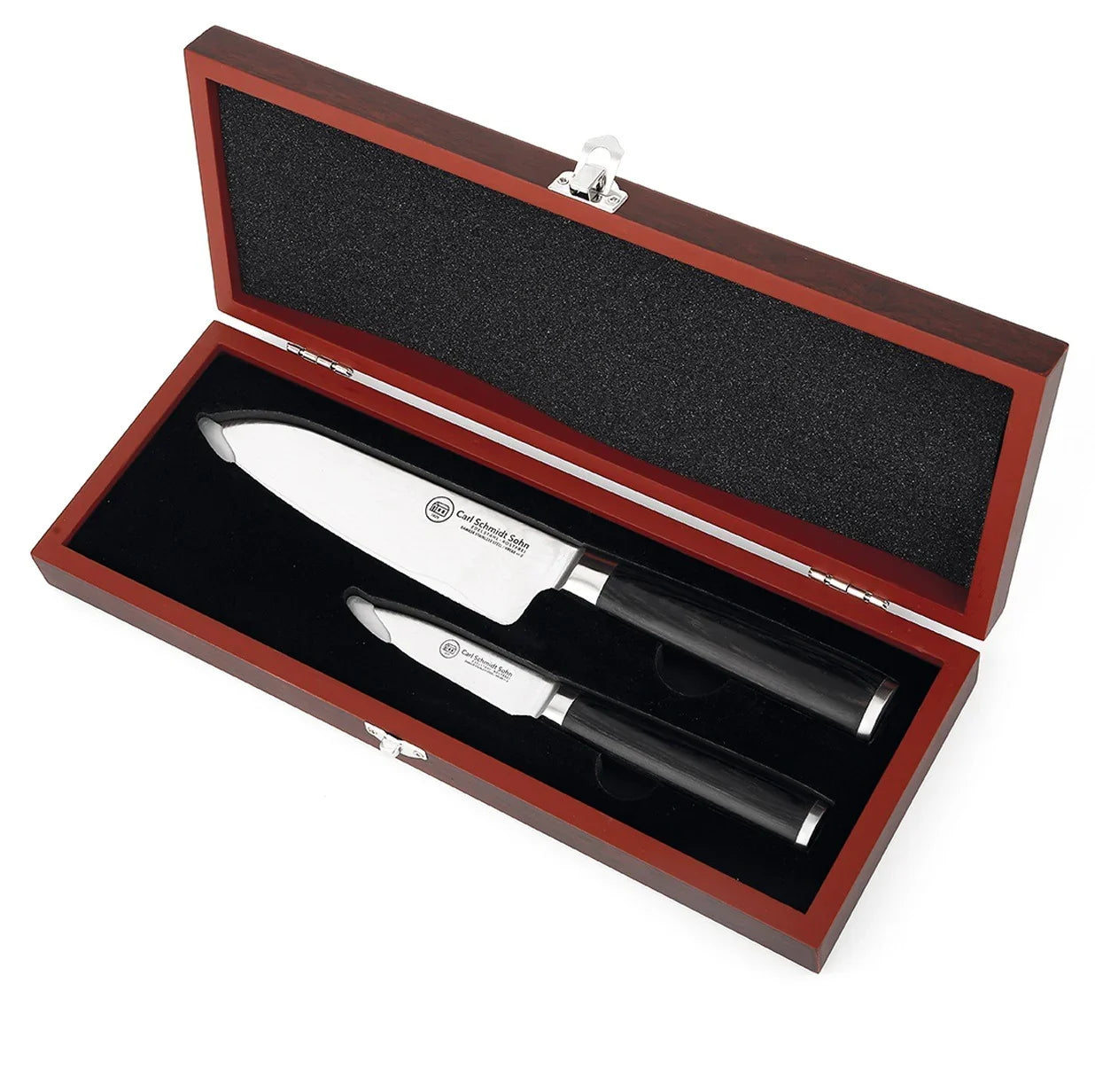 Комплект 2 броя ножове Konstanz, CS Solingen, Дамаска стомана, Подаръчна кутия