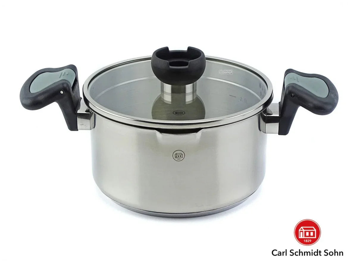 Тенджера Aron с капак подвижни дръжки, ø 20 см, CS Solingen