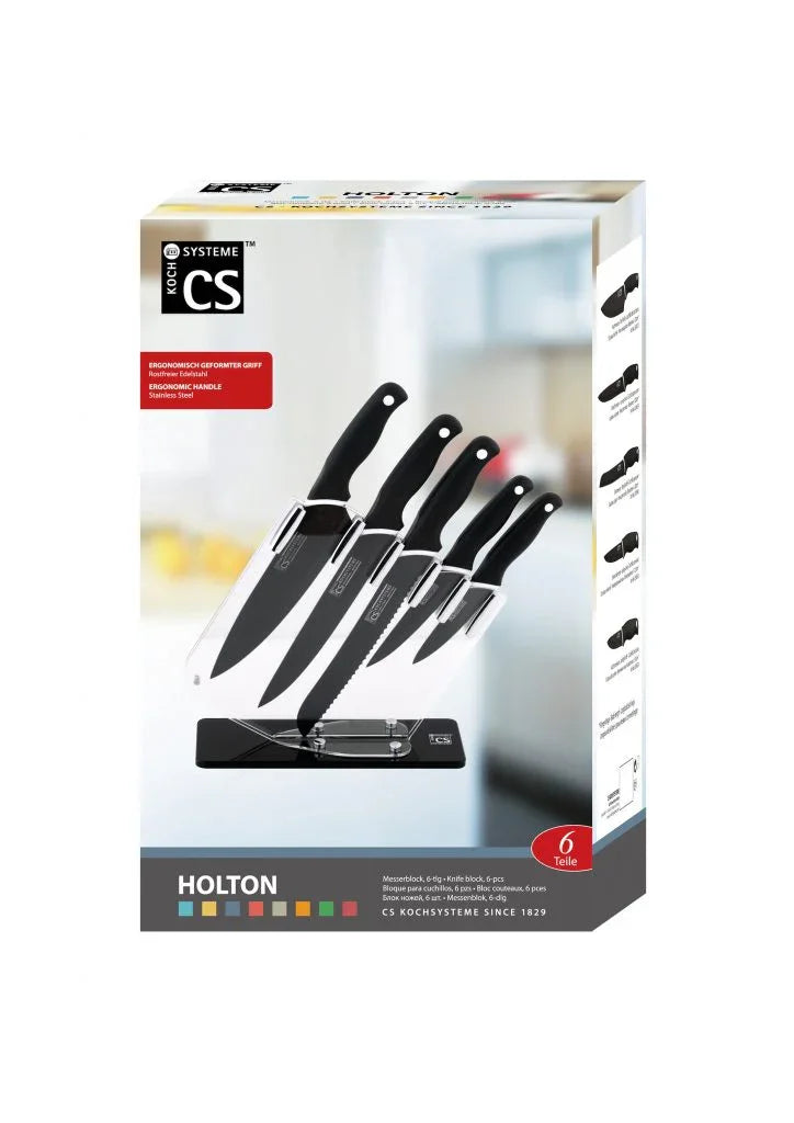 Комплект ножове на стойка 6 части Holton Solingen ,Германия