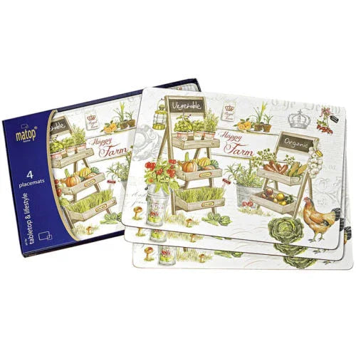 Коркови подложки за хранене Farm 4бр.