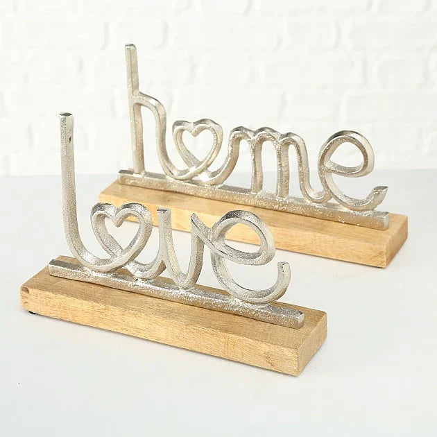 Декорация надпис home/love