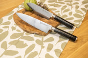 Комплект от 2 ножа Konstanz CS Solingen дамаска стомана Santoku 18 cm, Kochmesser 20 cm