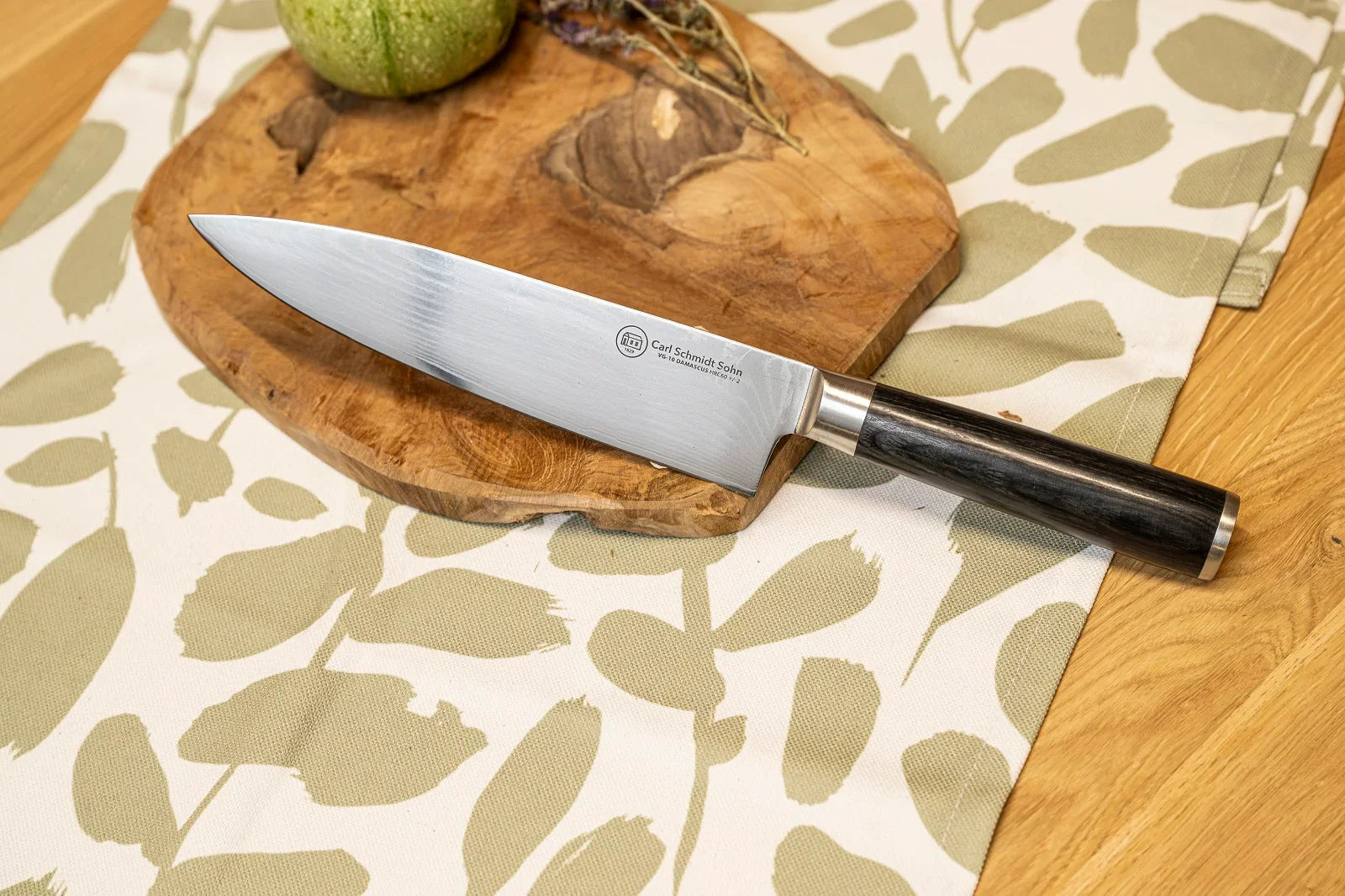 Комплект от 2 ножа Konstanz CS Solingen дамаска стомана Santoku 18 cm, Kochmesser 20 cm