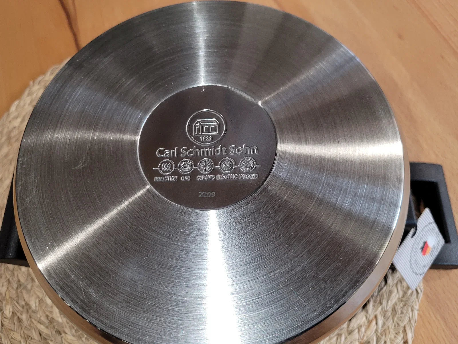 Тенджера със стъклен капак CS Solingen Lift&Pour  D 18 cm  2 литра Въртящи се дръжки