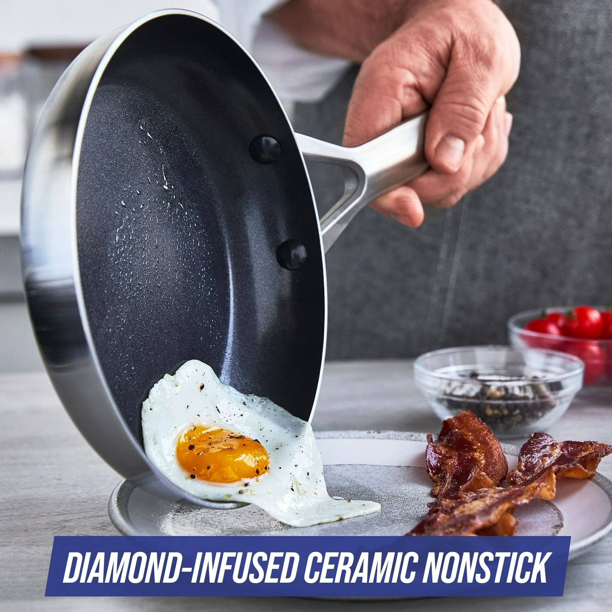 Тиган Blue Diamond, керамично покритие, GreenPan