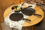 Комплект тиган D 24 cm, Грил тиган 28х28 cm и Тиган палачинки D 28 cm Серия Munster CS Solingen