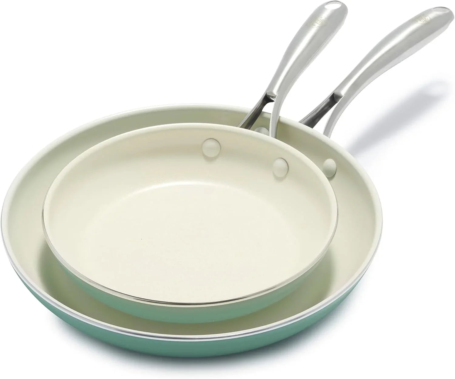 Комплект 2 бр. тигани Green Pan Life Artisan D 20 D 26 cm Индукция, незалепващо покритие с диамантени кристали Thermolon
