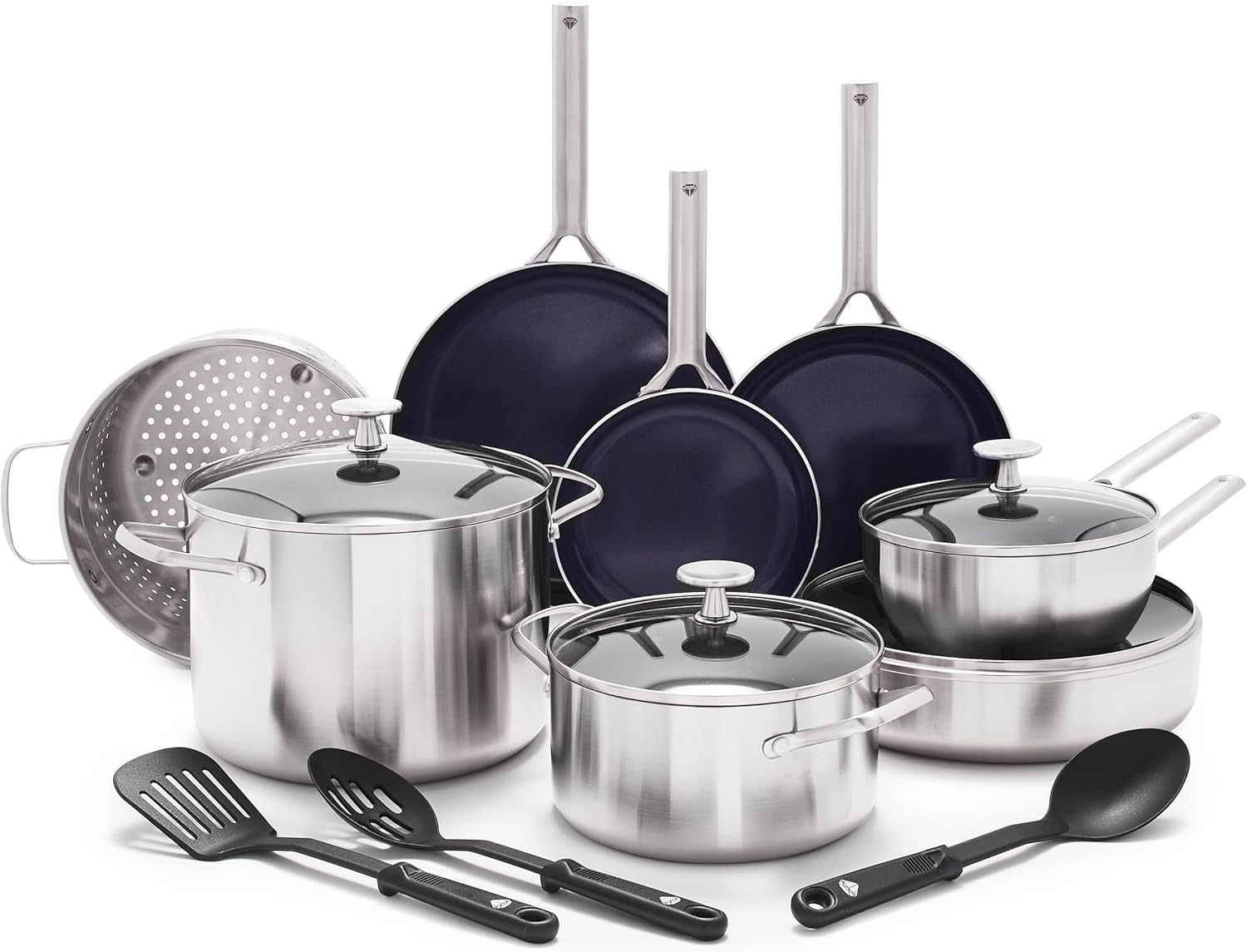 Комплект съдове Blue Diamond, 15 части, GreenPan