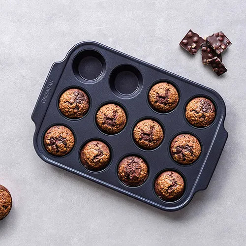 Форма с керамично покритие за 12 мъфина Blue Diamond Green Pan