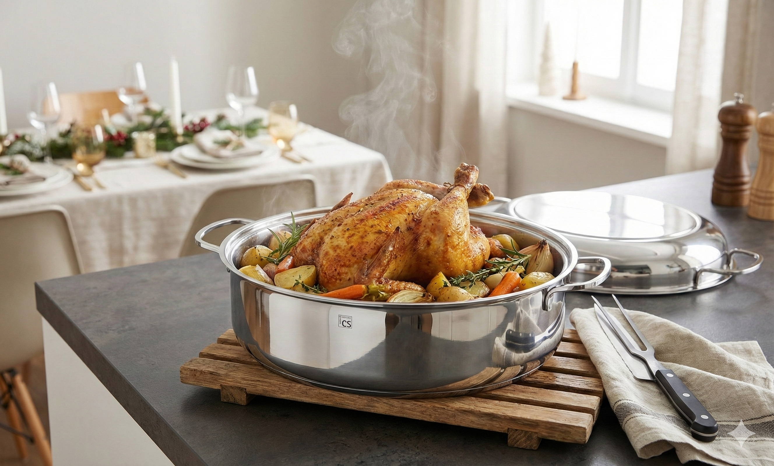 Гювеч за печене Trier с елипсовидна форма с капак на CS Solingen 8,5 L