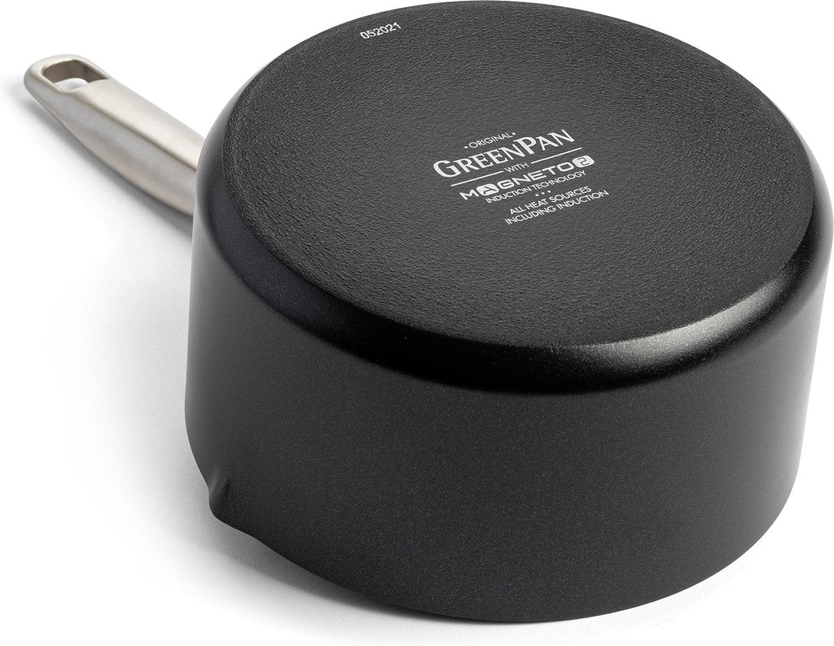 Касерола GreenPan Copenhagen D 16 cm 1,6 L керамично покритие Thermolon с диамантени кристали