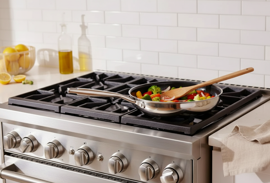 Тиган Dura Max INOX с 3 слоя керамично покритие CS Solingen, индукционно дъно