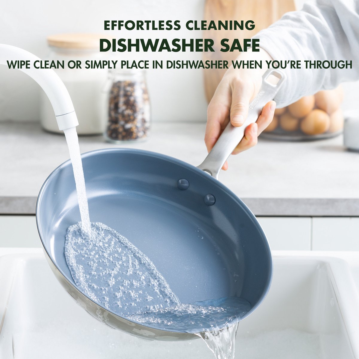 Комплект съдове за готвене GreenPan Treviso 10 части, керамично покритие с диамантени кристали Thermolon