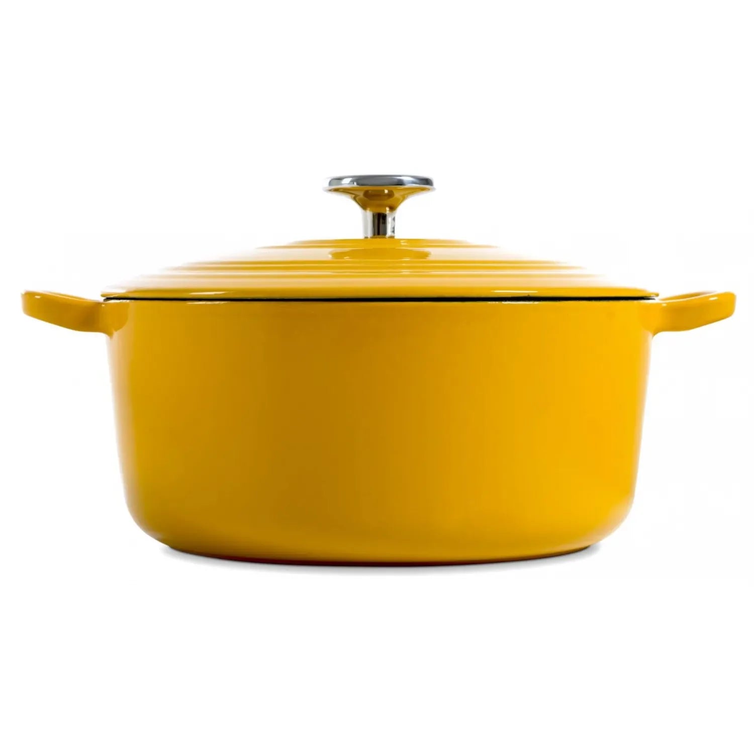 Чугунена емайлирана тенджера Bourgogne 24 см 4,3 литра жълта Sunny Yellow