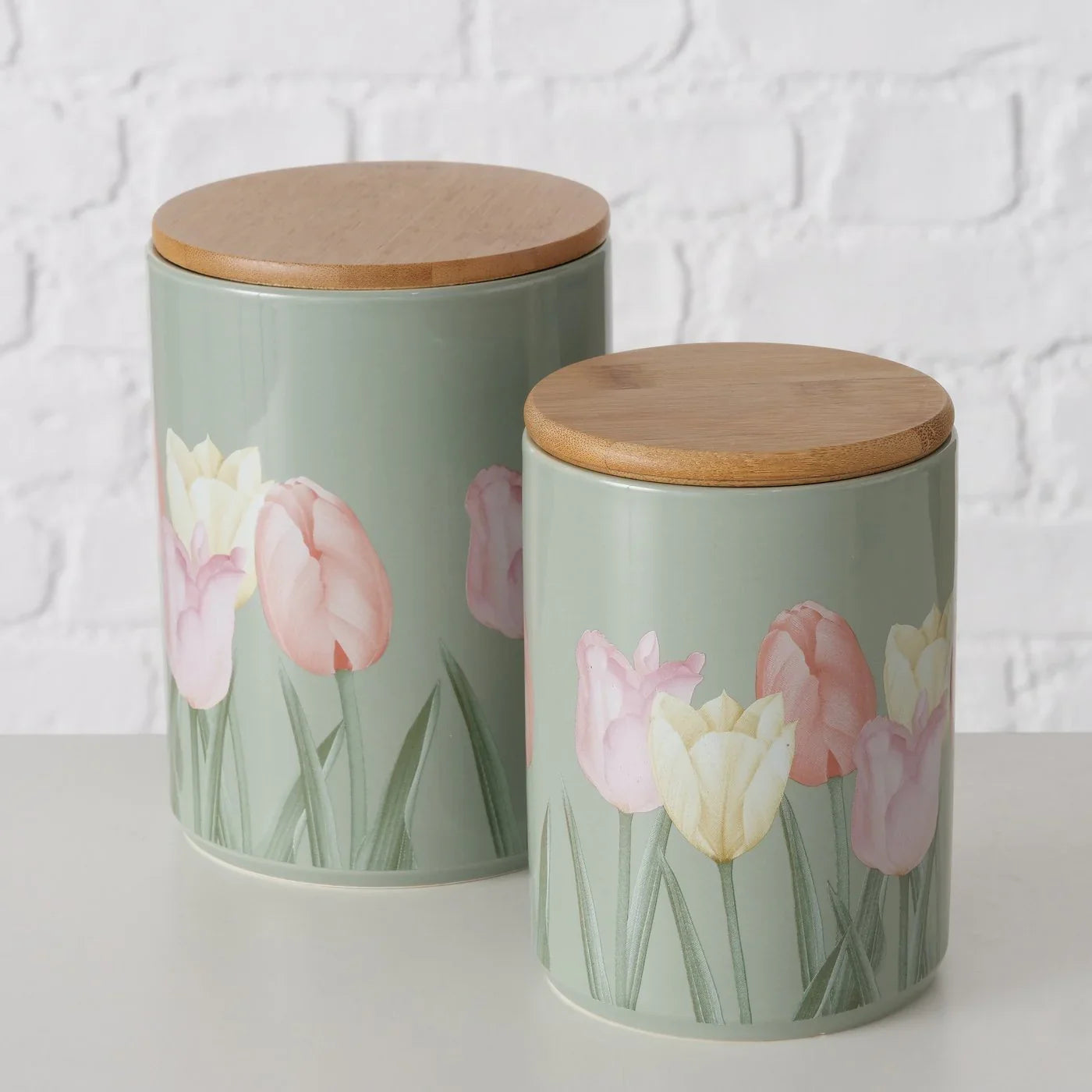 Буркан Tulipa oт керамика и вакуум капачка
