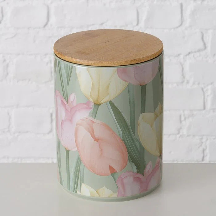 Буркан Tulipa oт керамика и вакуум капачка