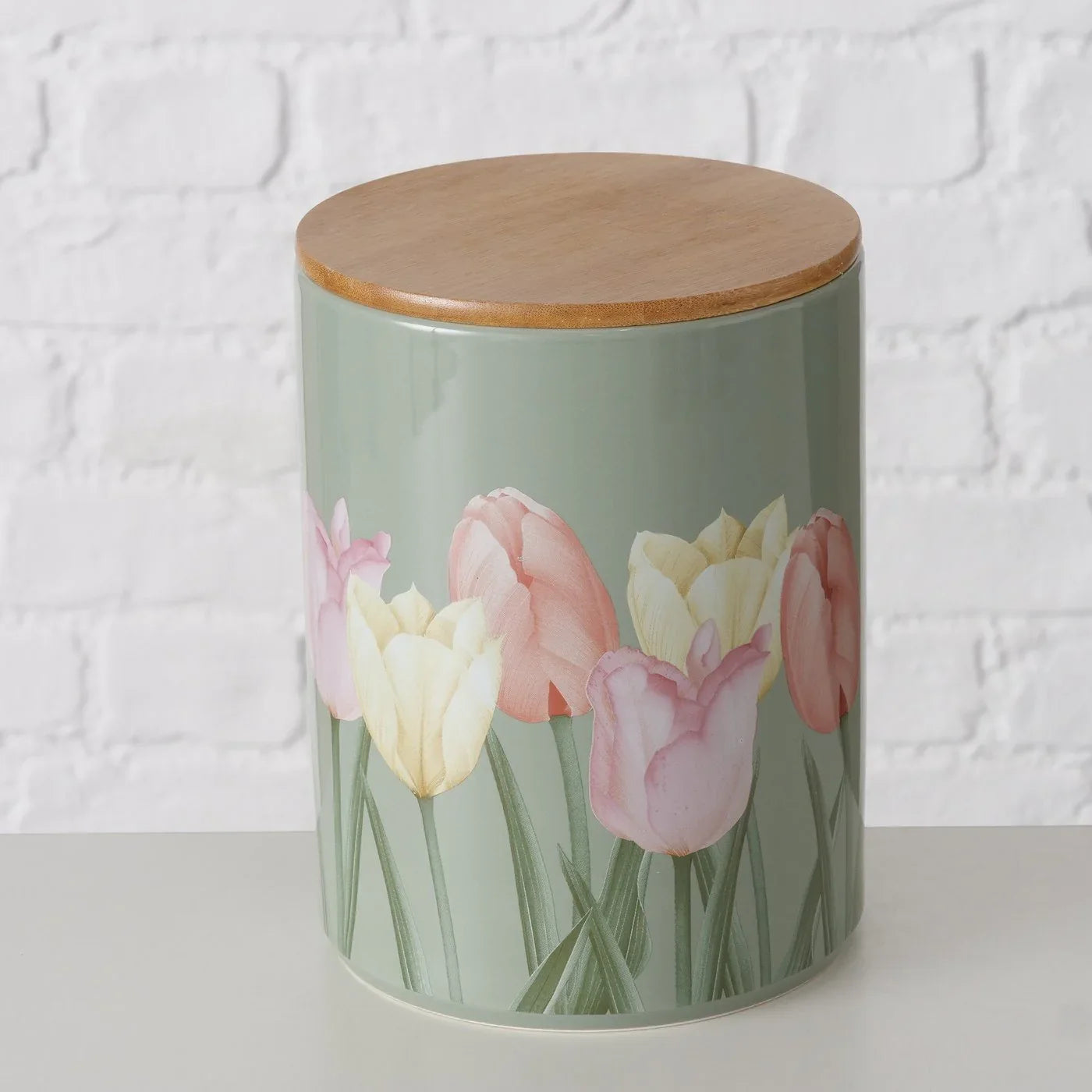 Буркан Tulipa oт керамика и вакуум капачка