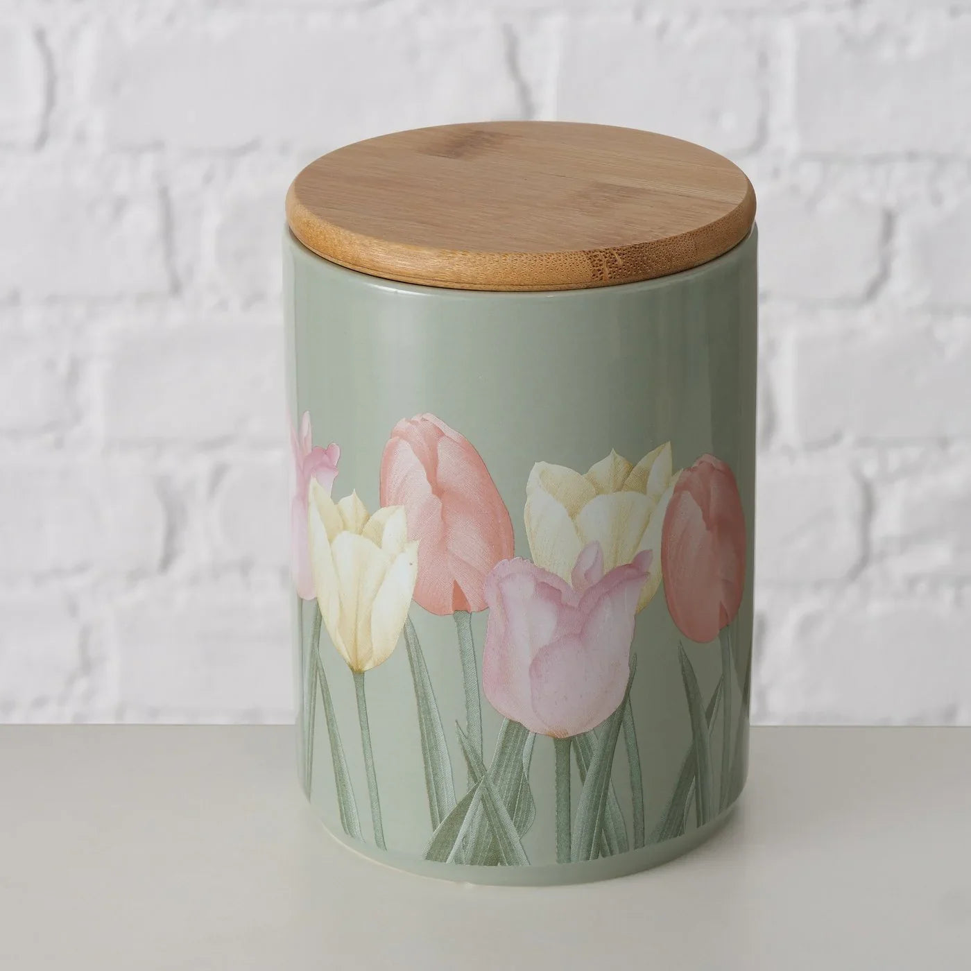 Буркан Tulipa oт керамика и вакуум капачка