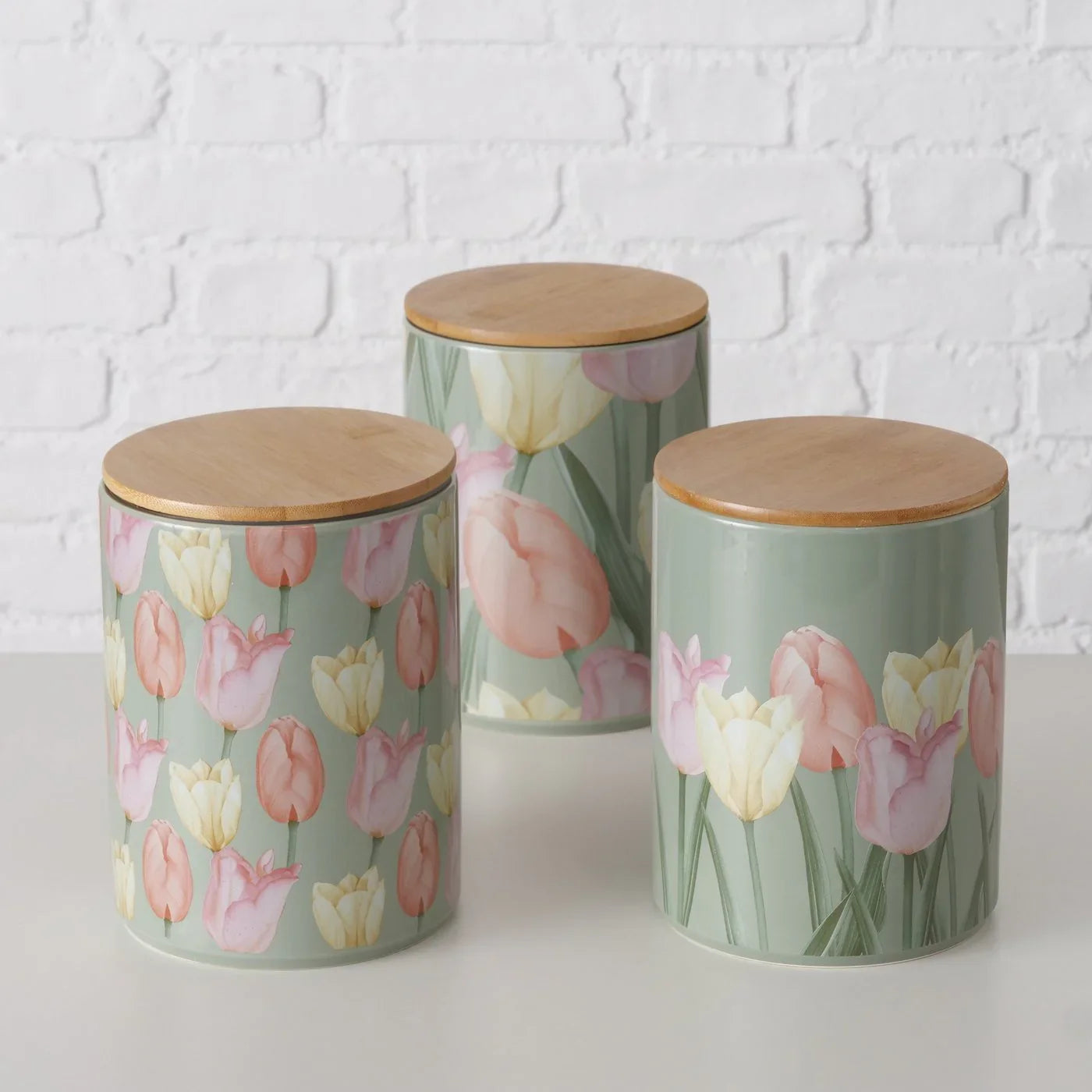 Буркан Tulipa oт керамика и вакуум капачка