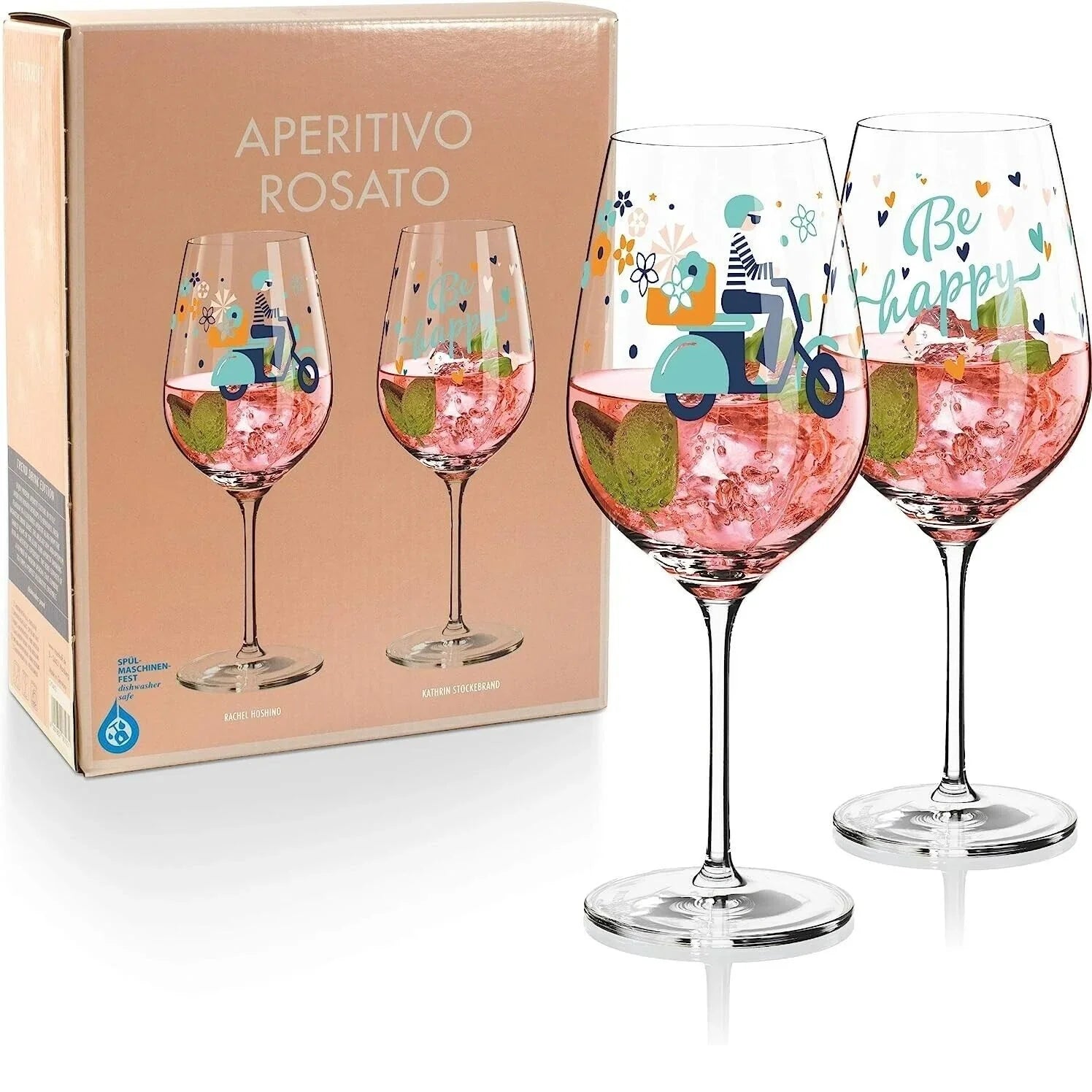 Комплект 2 чаши за вино Aperitivo Rosato Ritzenhoff, Made in Germany, кристал