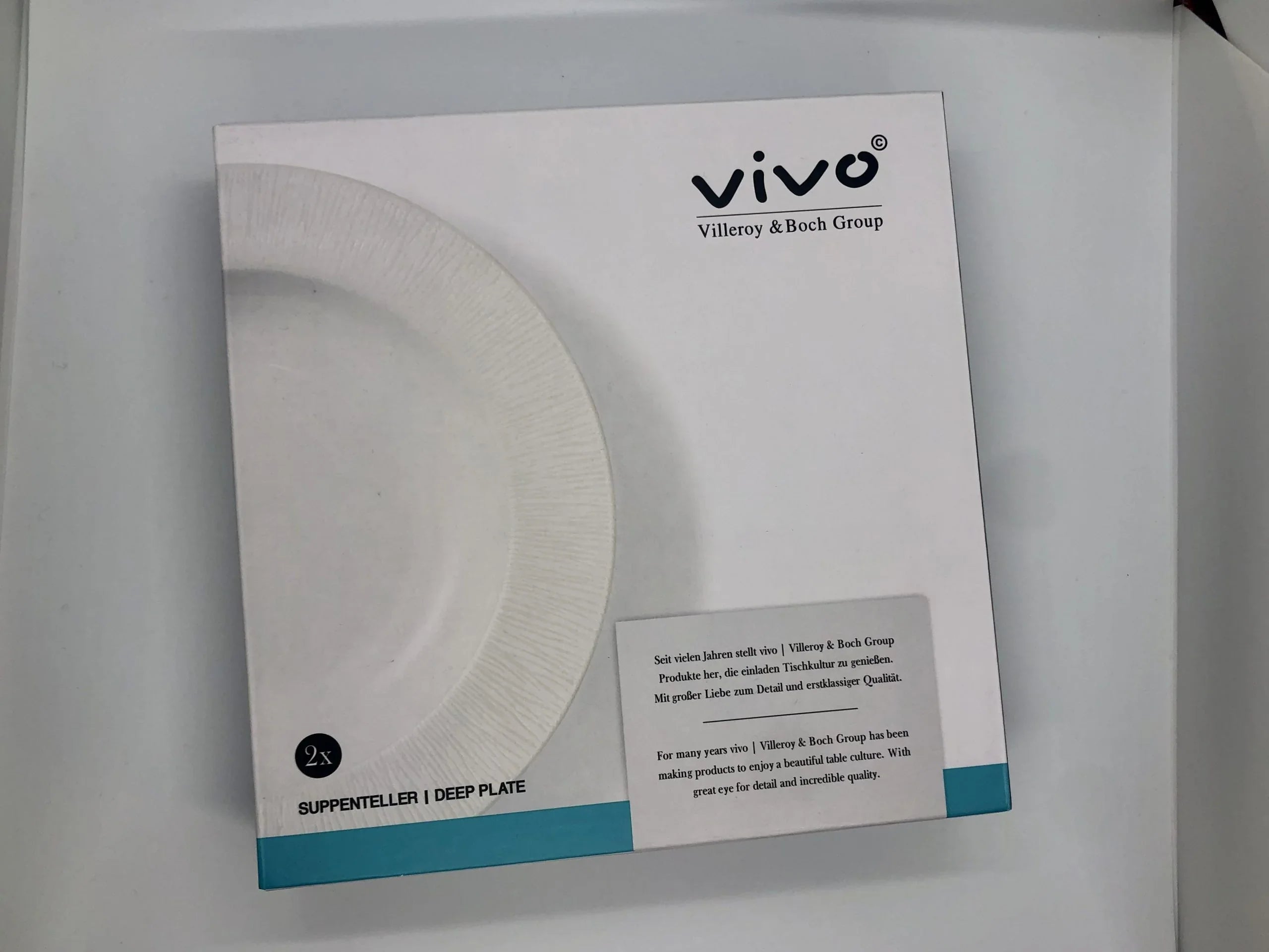 Koмплект 2 броя дълбока чиния за салата,супа Villeroy&Boch 22 см
