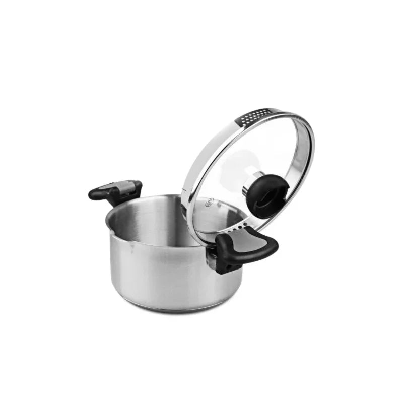 Тенджера  с капак и подвижни дръжки Aron CS Solingen D 24 cm 5L