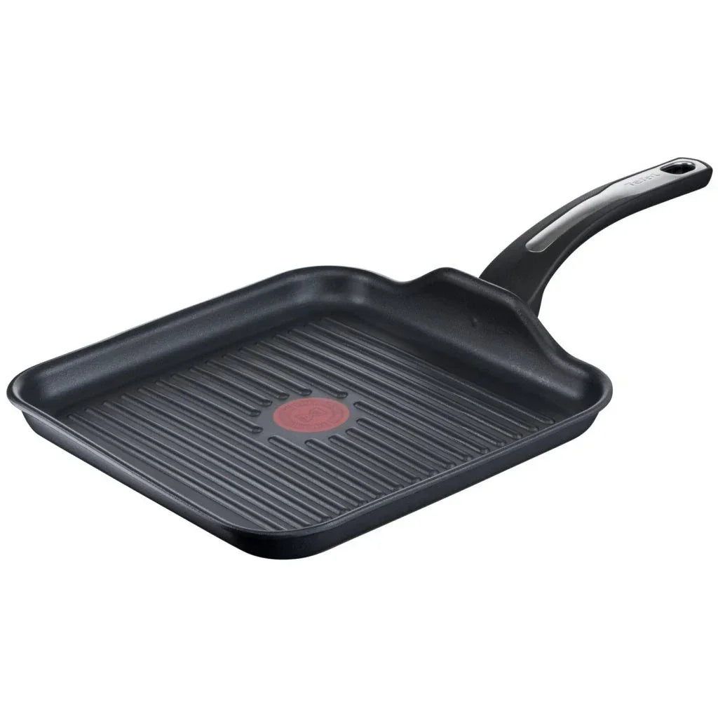 Грил тиган Tefal Selection 26 x 26 см, незалепващо покритие Tefal Titanium, температурен индикатор Thermo-Spot, Advanced Induction, за всички видове котлони, включително индукционни