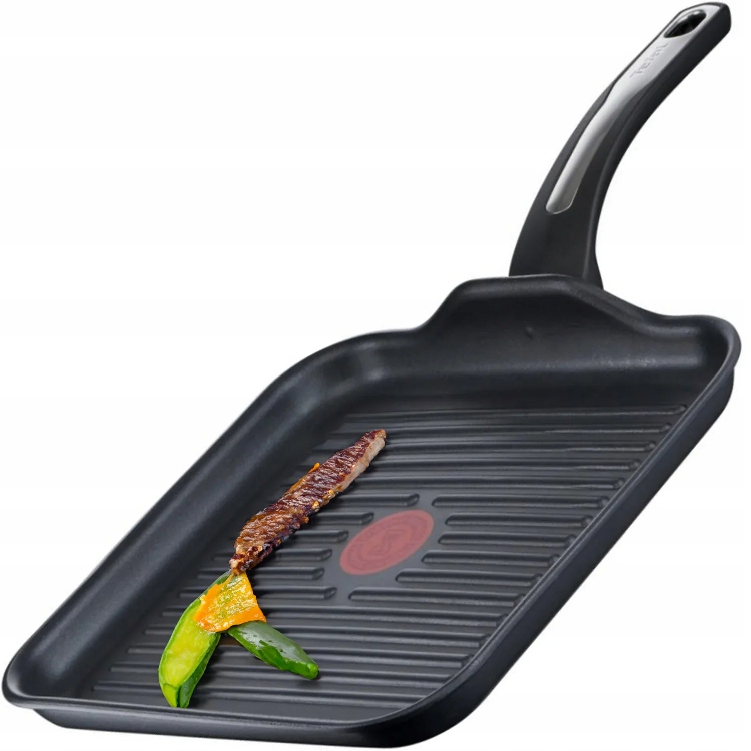 Грил тиган Tefal Selection 26 x 26 см, незалепващо покритие Tefal Titanium, температурен индикатор Thermo-Spot, Advanced Induction, за всички видове котлони, включително индукционни