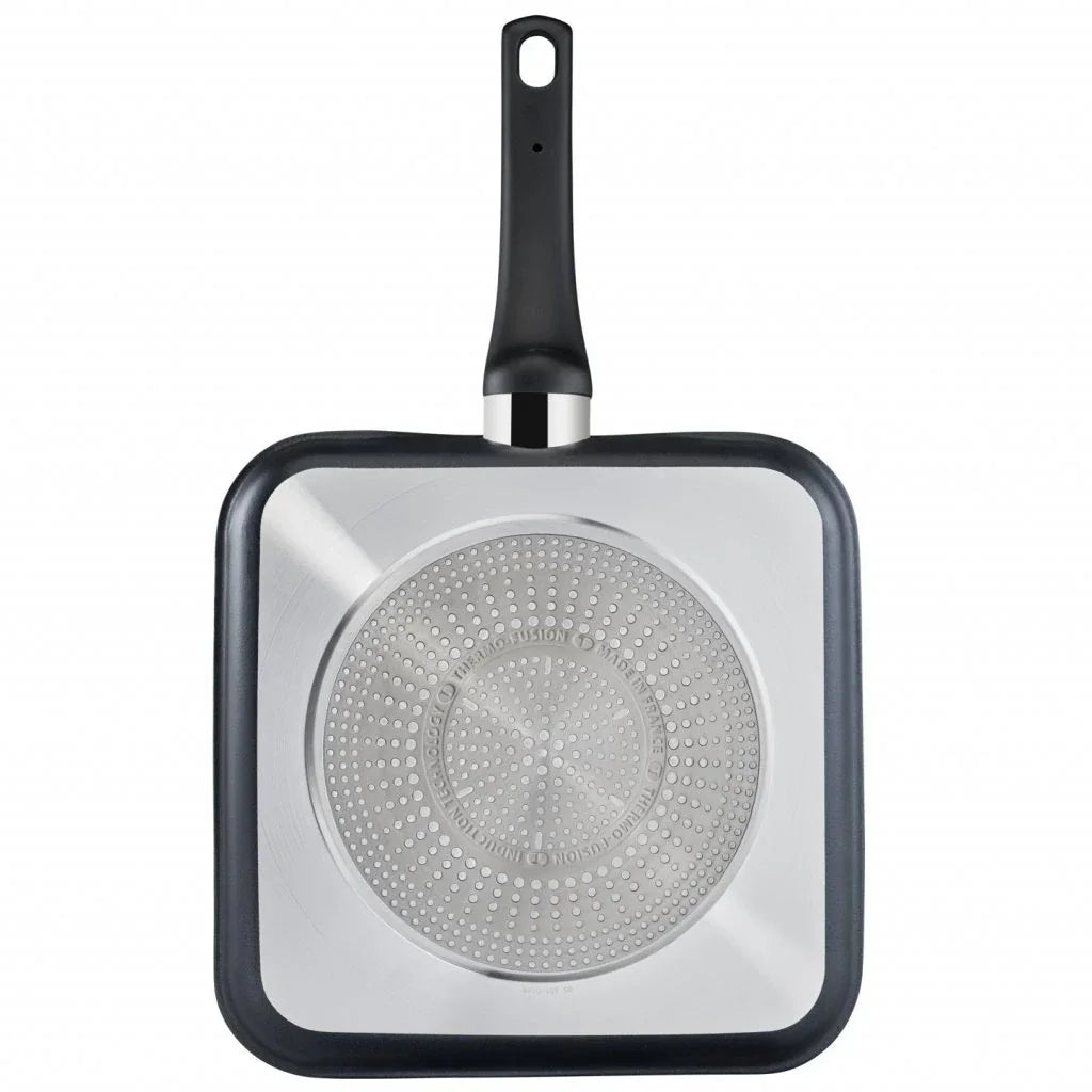 Грил тиган Tefal Selection 26 x 26 см, незалепващо покритие Tefal Titanium, температурен индикатор Thermo-Spot, Advanced Induction, за всички видове котлони, включително индукционни