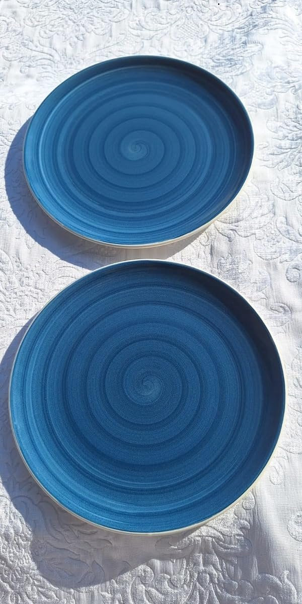 Комплект 2 броя чинии Brandani, D 27,5 cm, керамика, ръчна изработка в Тоскана Италия