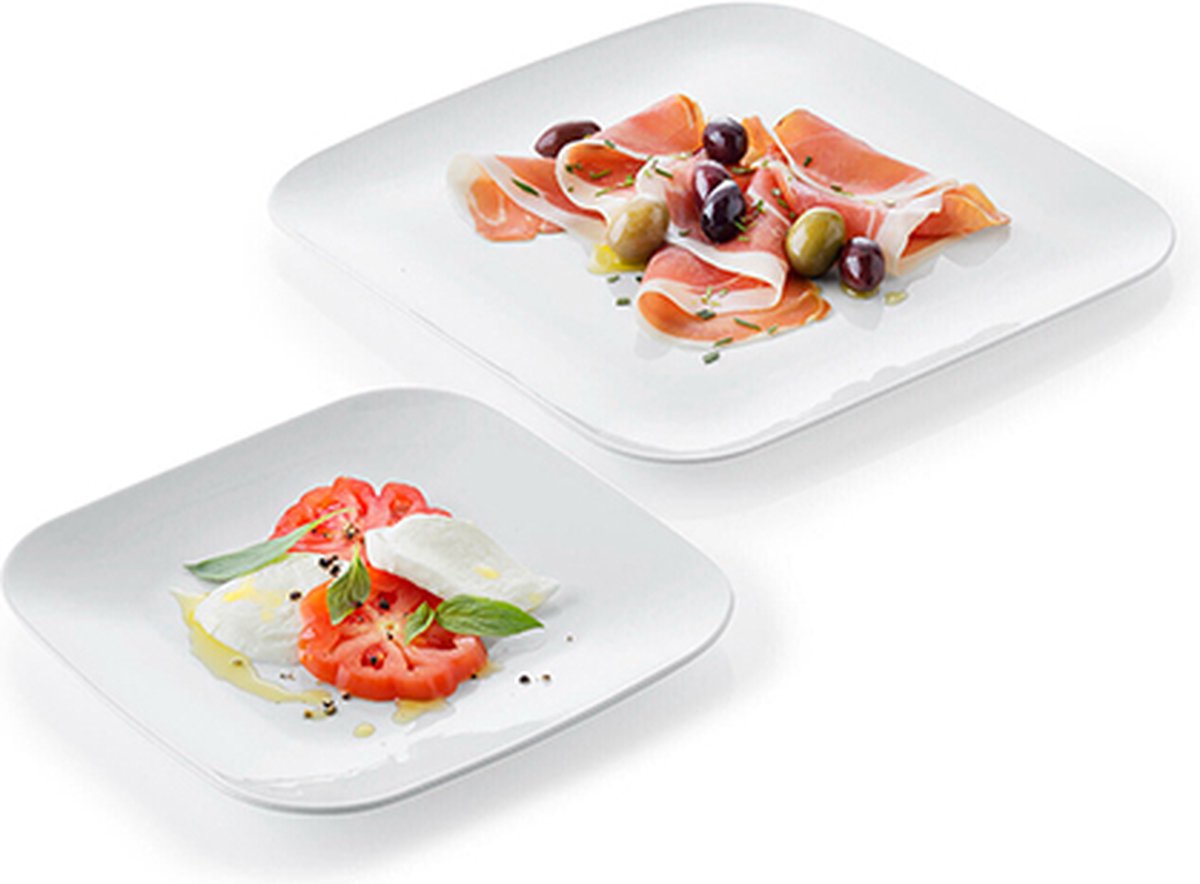 Комплект 2 броя чинии Amilio Blomus порцелан 24х24 см  18х18 см