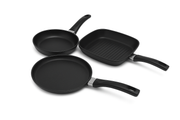 Комплект тиган D 24 cm, Грил тиган 28х28 cm и Тиган палачинки D 28 cm Серия Munster CS Solingen
