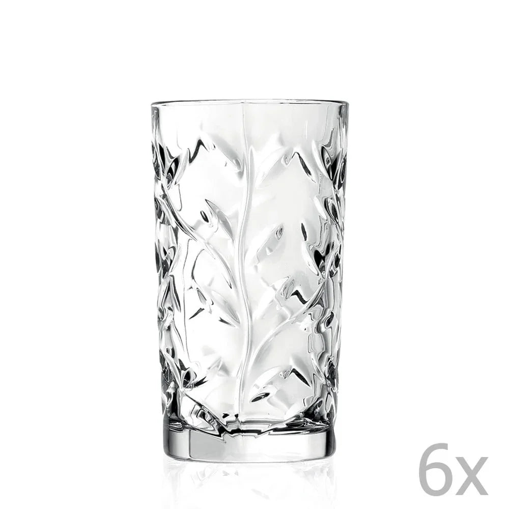 Комплект кристални чаши Laurus от RCR,6 броя,360 ml