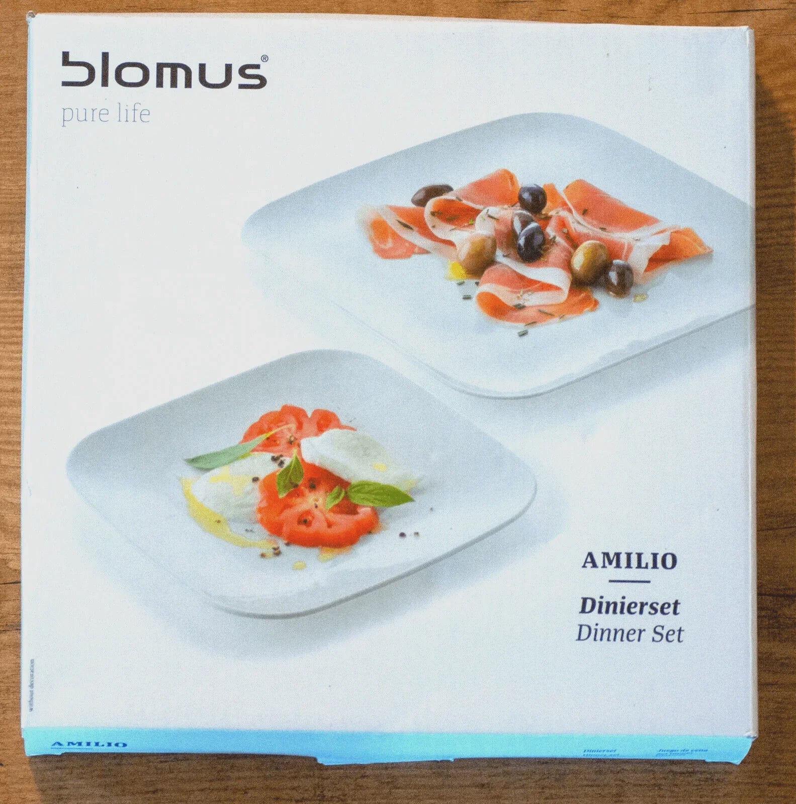 Комплект 2 чинии за хранене Blomus Amilio порцелан