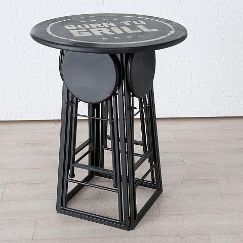 Комплект маса с четири  стола H 102 cm