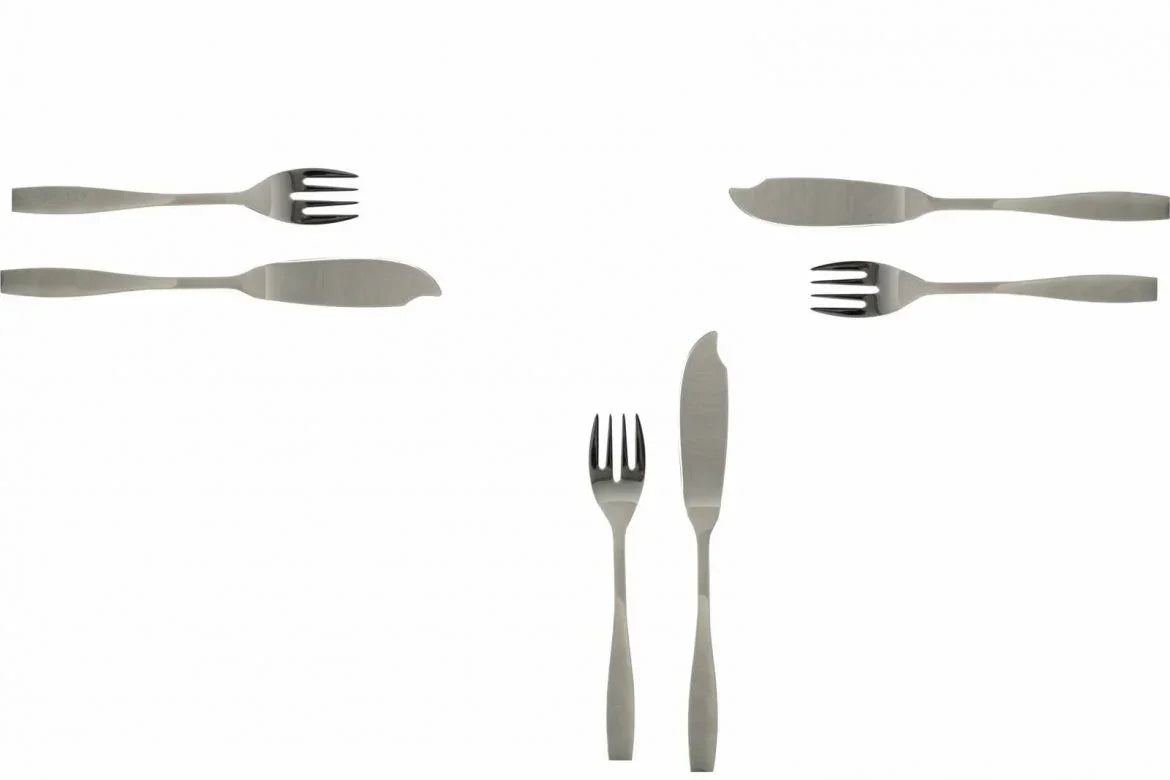 Комплект прибори за риба Fontignac, 6 части, Inox, Полирани