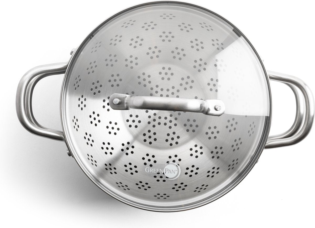 Комплект съдове за готвене GreenPan Mayflower Pro 13 части, керамично покритие с диамантени кристали Thermolon