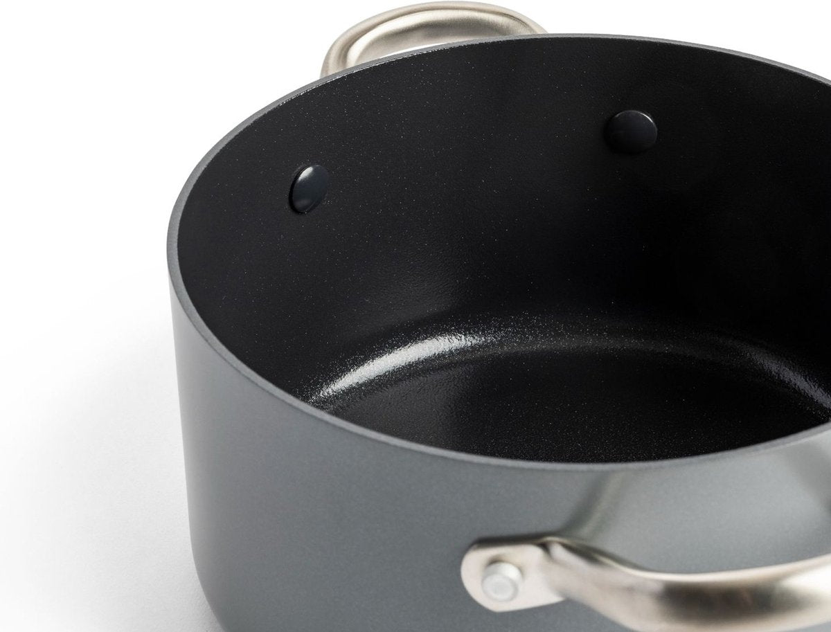 Комплект съдове за готвене GreenPan Mayflower Pro 13 части, керамично покритие с диамантени кристали Thermolon