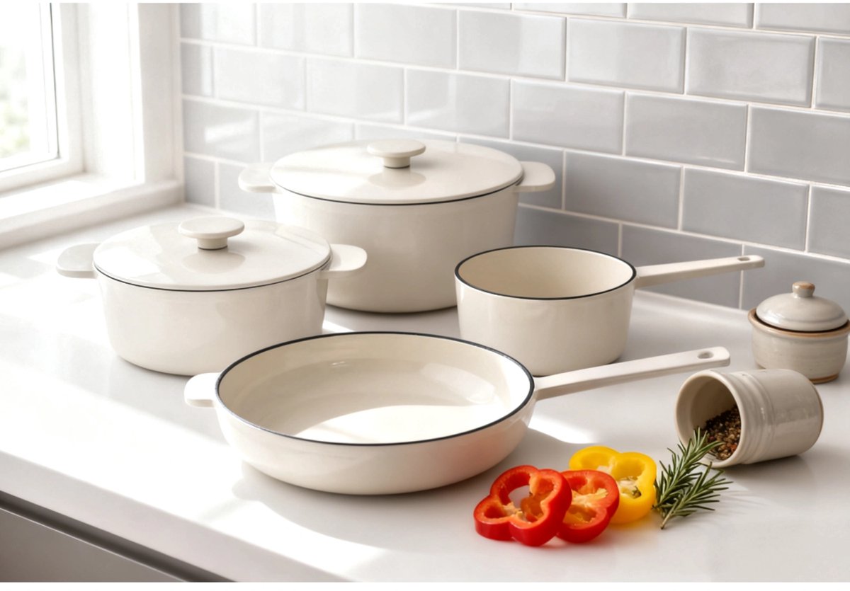 Чугунен комплект съдове, Anden CS Solingen, 6 части, емайл