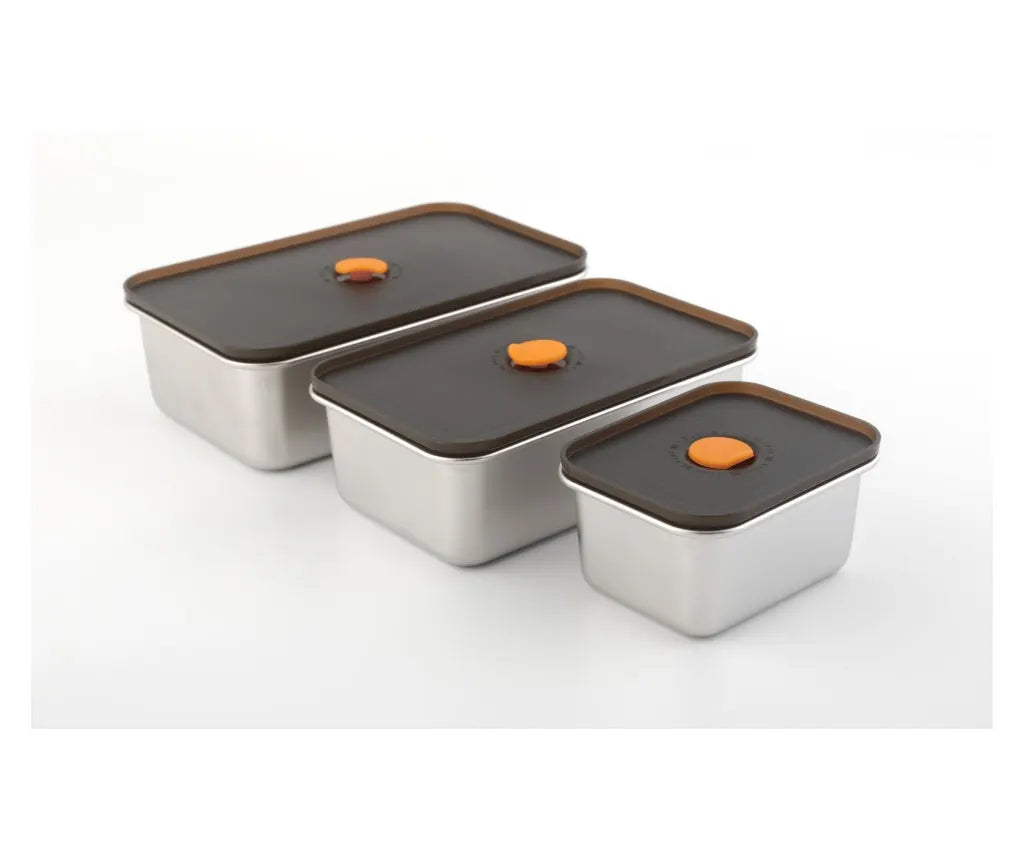 Комплект от 3 контейнера за храна CS Solingen , неръждаема стомана 18/10