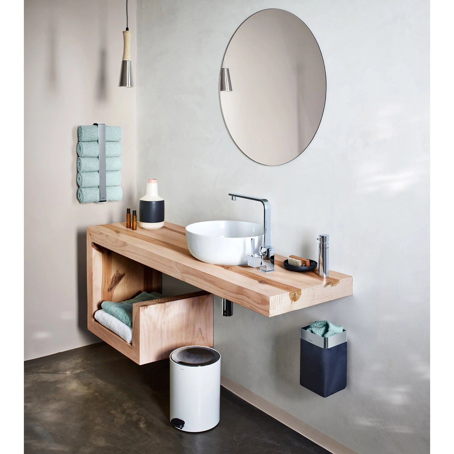 Кош за съхранение на кърпи за ръце Nexio  Blomus 15х16 см Височина 25 см