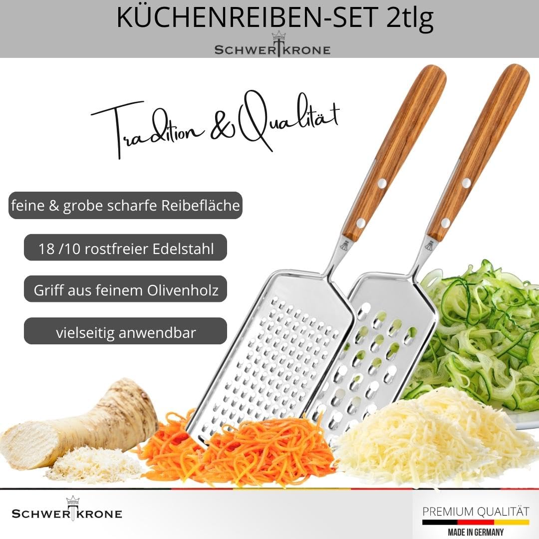 Ренде кухненско финно Schwertkrone Solingen L 25 cm, дръжка маслинено дърво