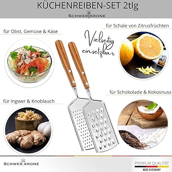 Ренде кухненско едро Schwertkrone Solingen L 25 cm, дръжка маслинено дърво