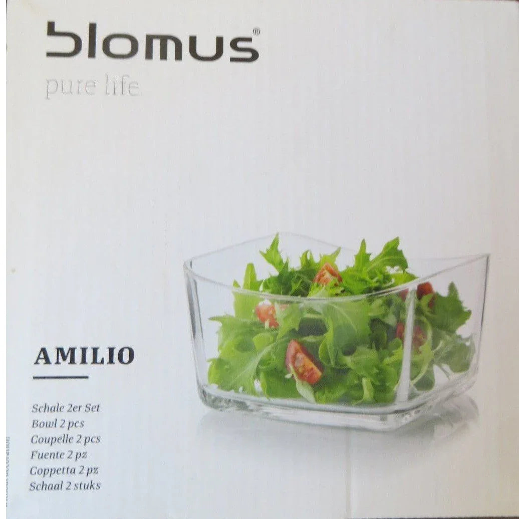 Комплект купички два броя Blomus Pure Life Amilio 14x14х8 cm стъкло