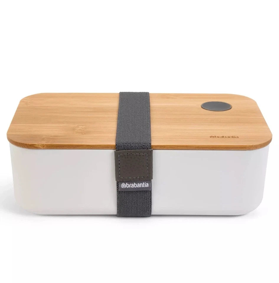 Кутия за сандвичи Brabantia  1000 ml фазерни влакна на бобови култури  бамбуков капак