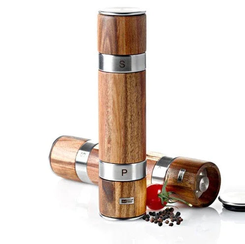 Мелница двойна за сол и пипер 2 в 1 MP 90 Adhoc акация H 21 cm