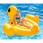 Надуваем дюшек Пате Intex Yellow Duck Ride-On